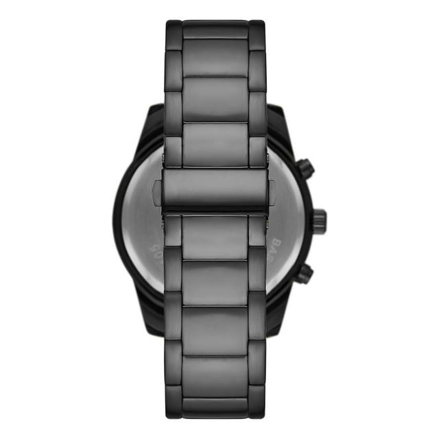 GEORGE Men's Two-tone Black and Gold Watch Set, 2 Piece Watch and Bracelet Set(FMDXGE036)