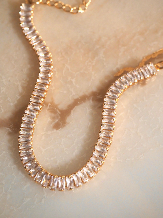 CZ Baguette Tennis Bracelet