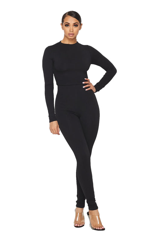 2 PC Cropped Top Legging Set