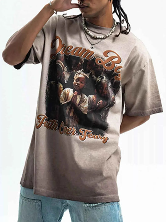 Stylish Men's Half Sleeve Graphic Tee