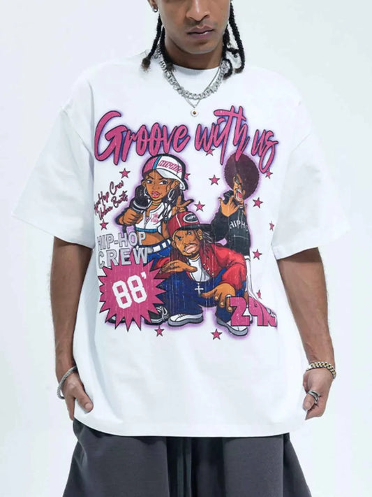 Cool Men's Graphic Tee, Comfy Half Sleeve Shirt for Men