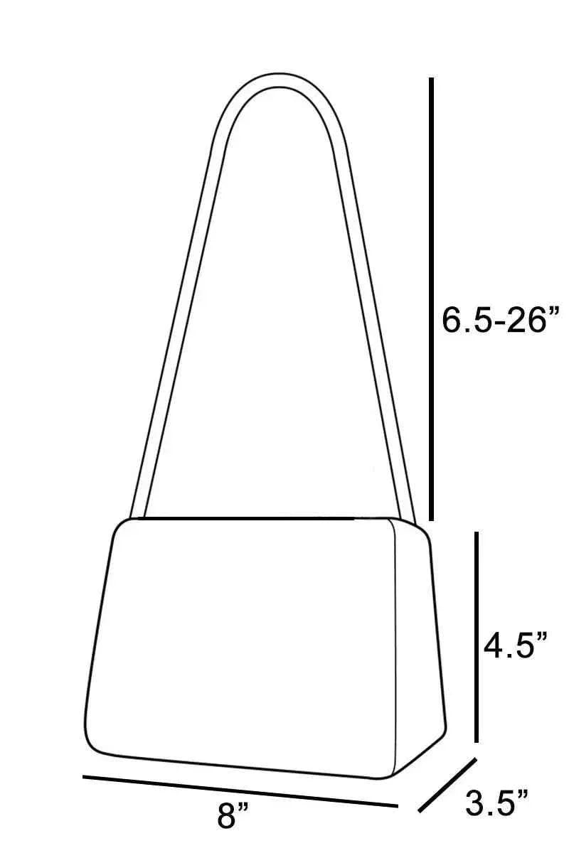 Fame Faux Leather Buckle Strap : Cylinder Hand Bag