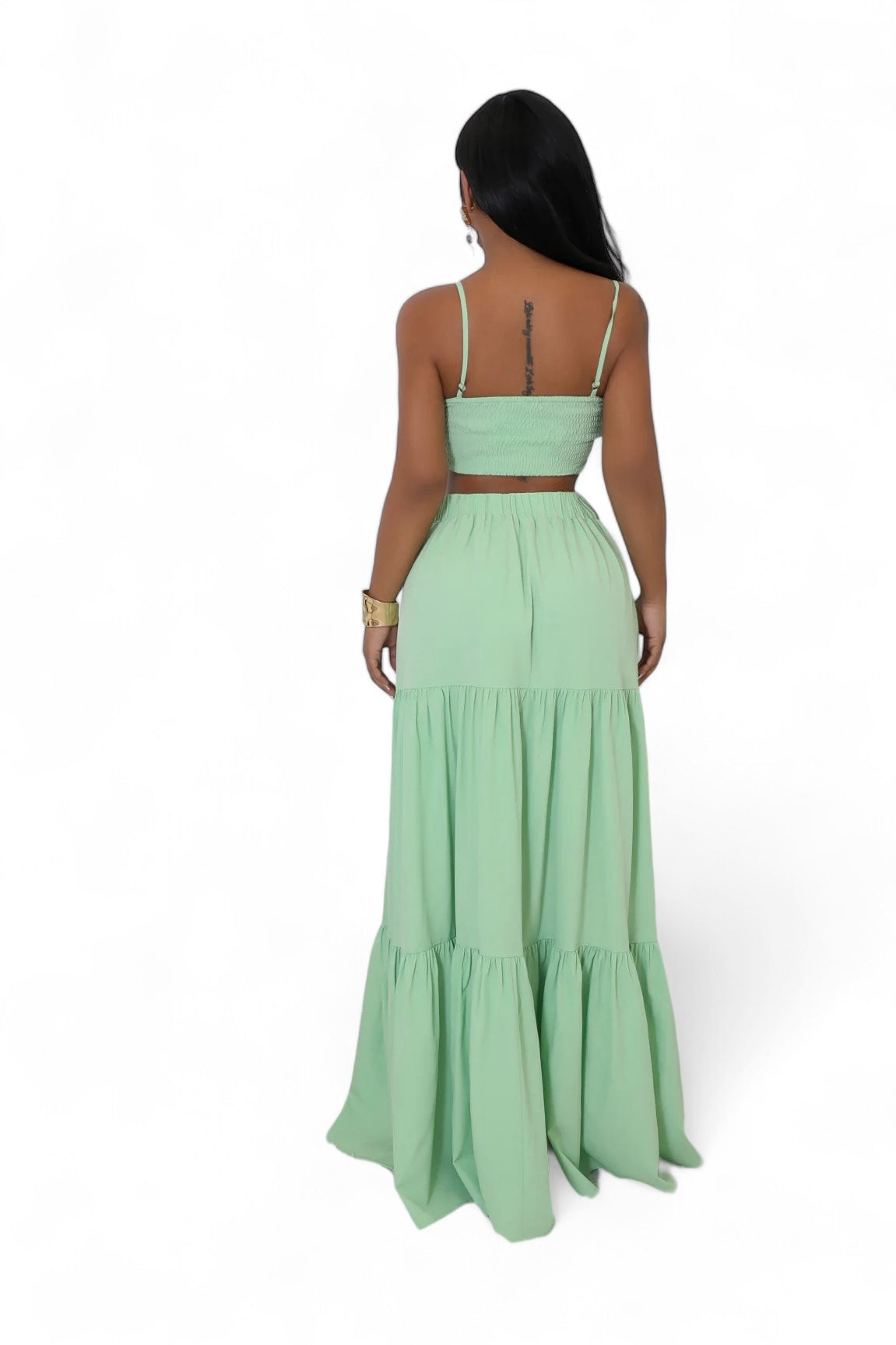 Two Piece Maxi Skirt Set