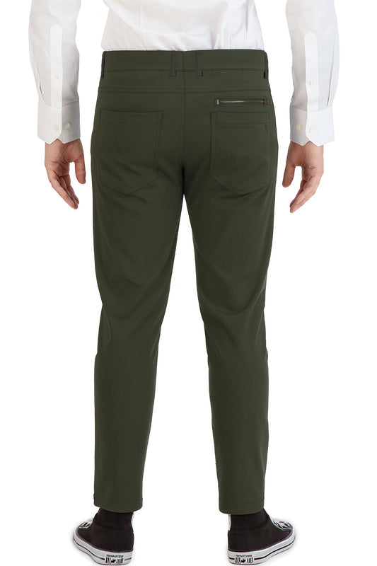 NEW & UPDATED Super - Stretch Men's Chinos //Casual// Olive - Performance Collection