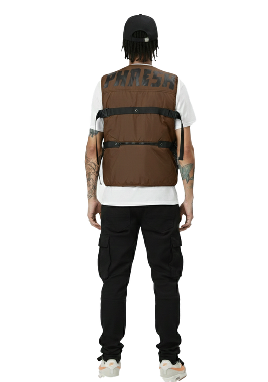 HAZEL Men's premium cire padded vest with functional tape and multi pocket