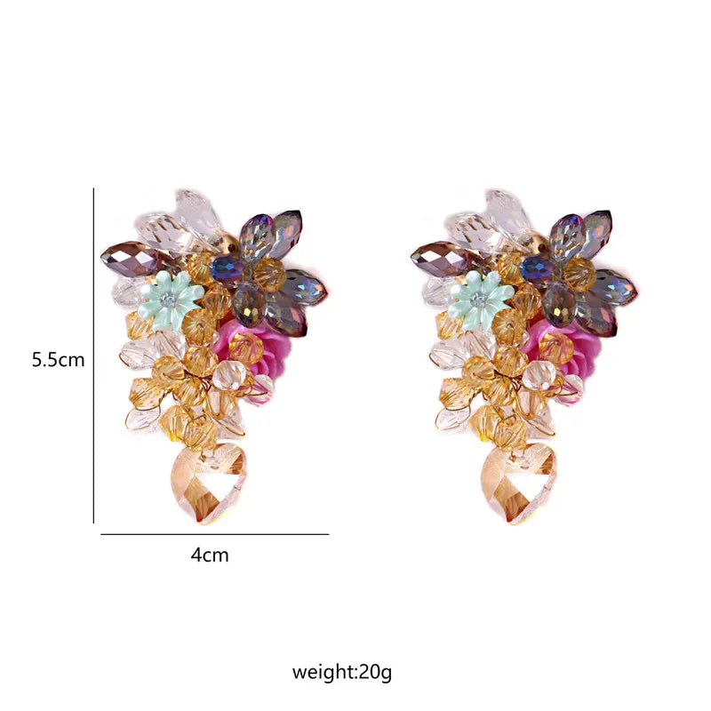 Bohemia Acrylic Flower Earrings
