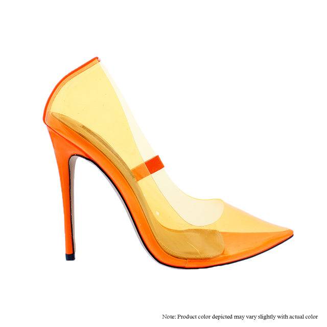 The Glass Slipper - Orange {Order 1 1/2 Size Larger}