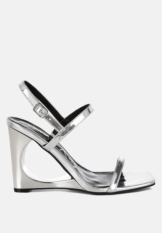 Ladra Metallic Fantasy Wedge Heel Sandals