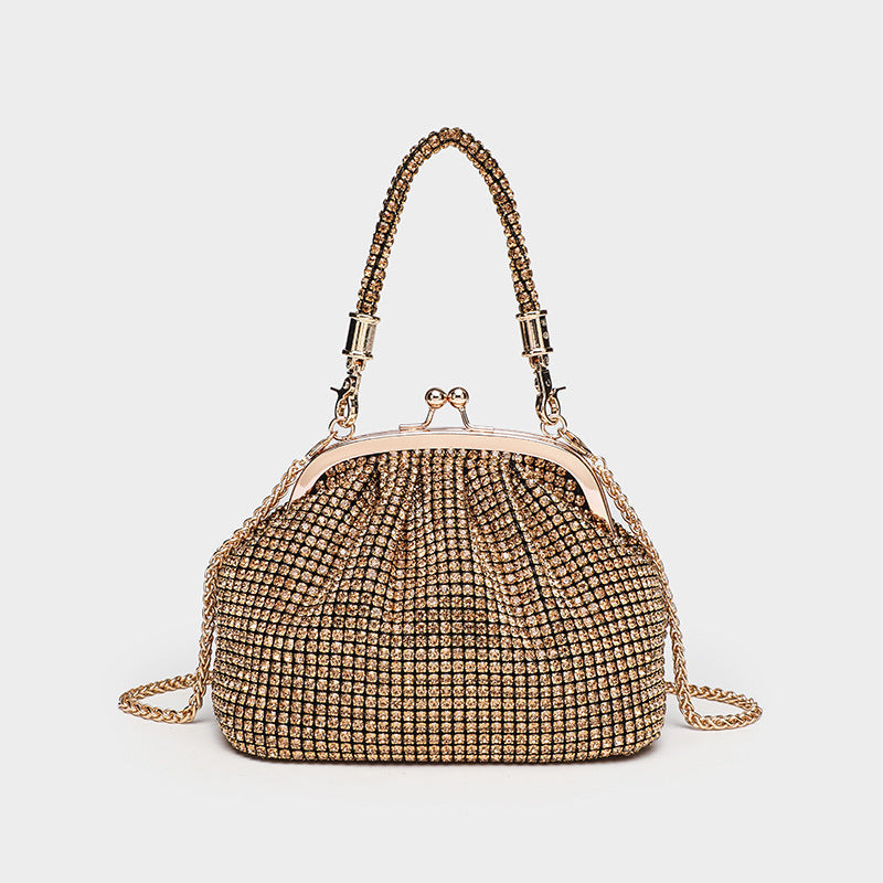 Dinner Bag Diamond Armpit Handheld Clip Bag Trendy One Shoulder Crossbody Bag