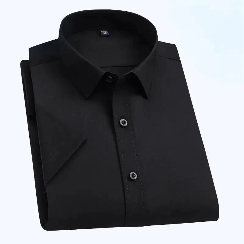 防油污防水疏水男士短袖商務白襯衫