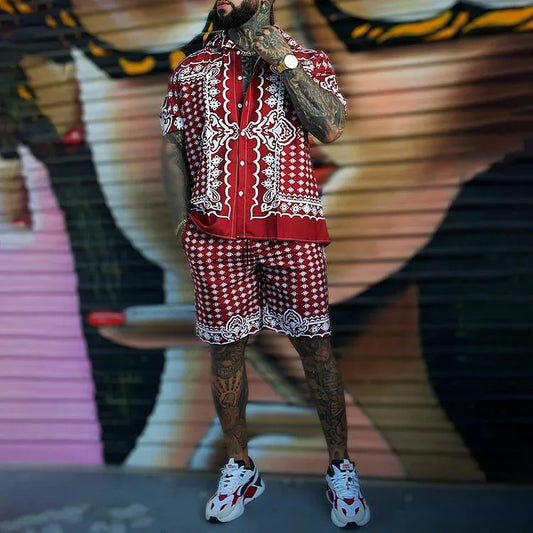 Ropa de playa impresa en 3D para hombre de vacaciones