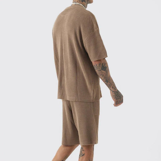 Conjunto de ropa de calle informal de playa para hombre