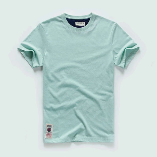 Classic Cotton Men's Solid O-Neck Tee
