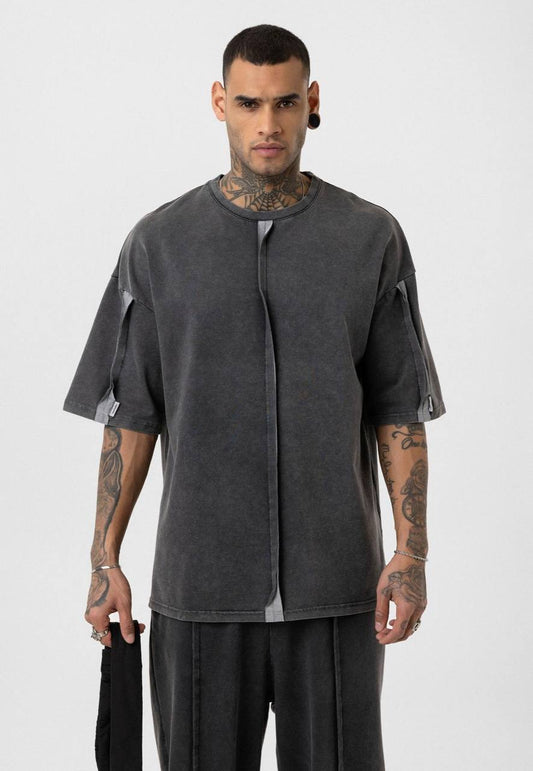 Conjunto de chándal extragrande con aspecto lavado vintage