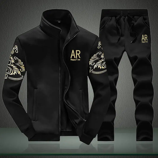 時尚兩件式:長袖開襟衫和長褲