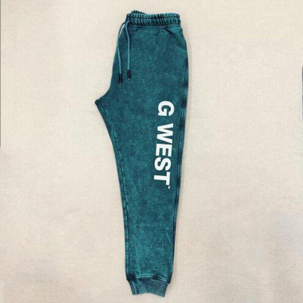 G-West G West Mens Encrypted Acid Wash Jogger