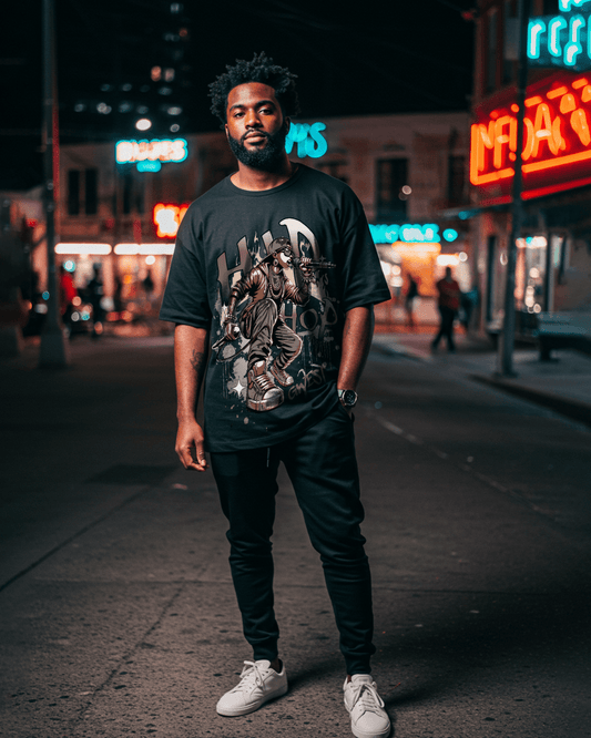 G-West Hip Hop Music Oversized T-Shirt Mens