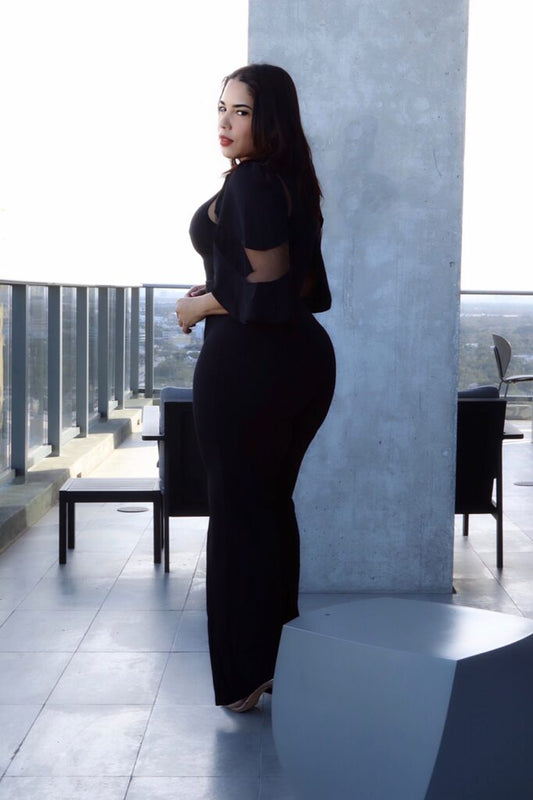 La Mesh Inserted 時尚連身褲