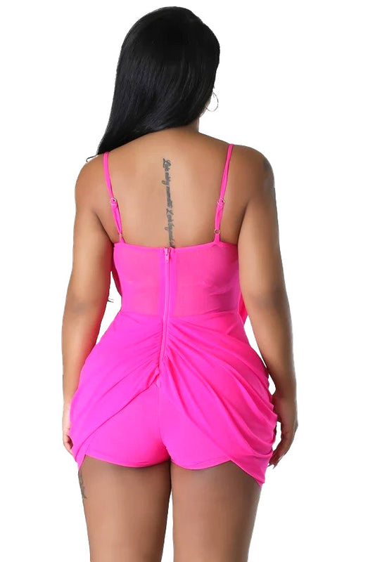 Hot Pink Romper