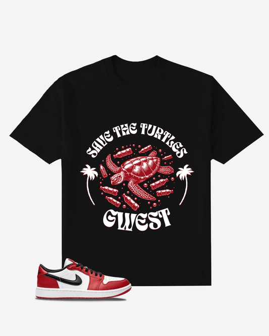 G-West Save The Turtles Oversized T-Shirt Mens