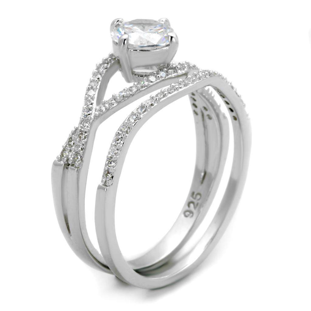 VacationGrabs Sterling Silver Engagement Ring for Women