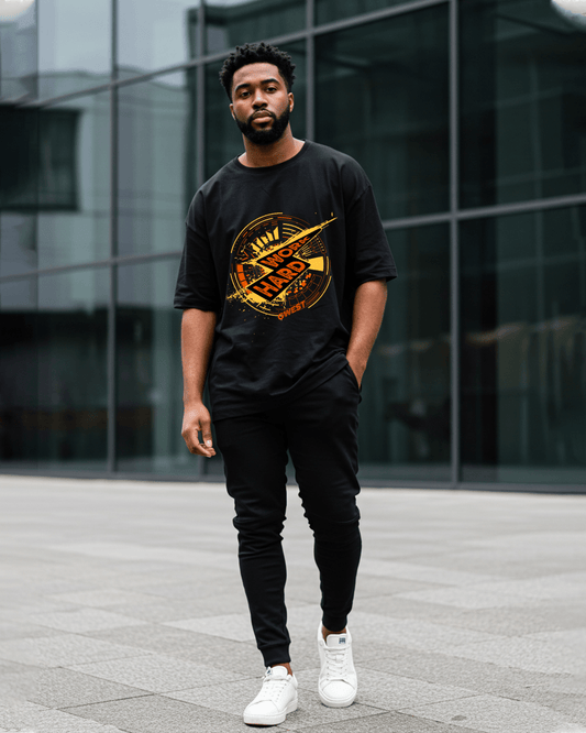 G-West Work Hard Oversized T-Shirt Mens