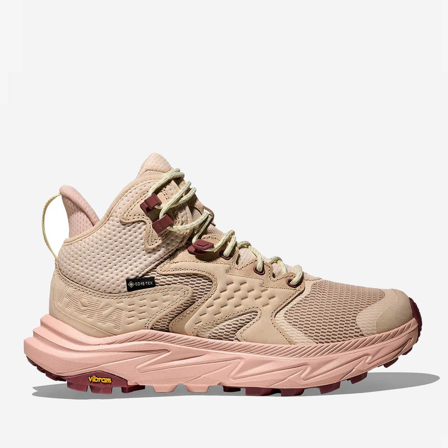HOKA One Women’s Anacapa 2 Mid GTX Hiking Boots Oak Rose Latte