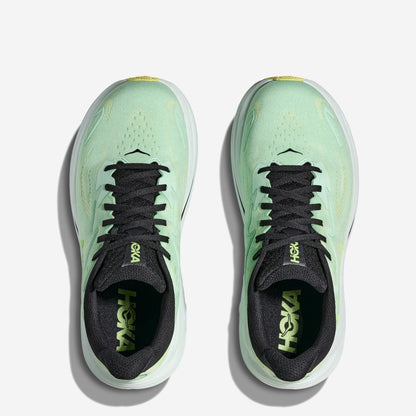 Hoka One Clifton 10 "Mint Fluorite Luna Moth"