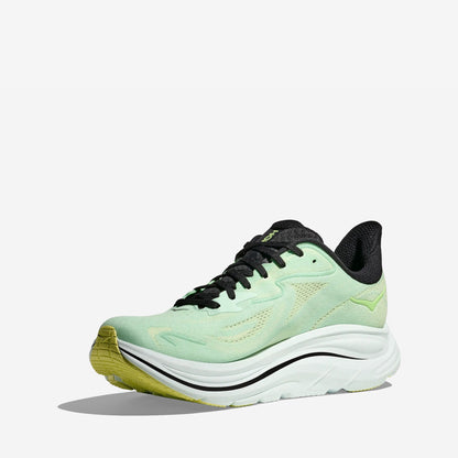 Hoka One Clifton 10 "Mint Fluorite Luna Moth"