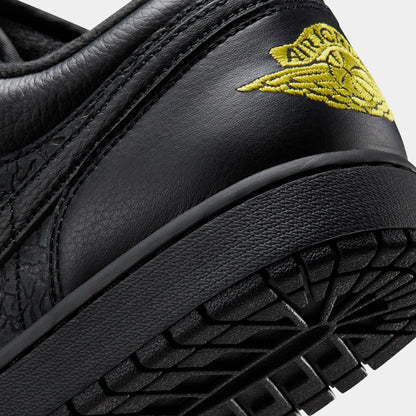 Jordan 1 Low Men Black Elephant Print