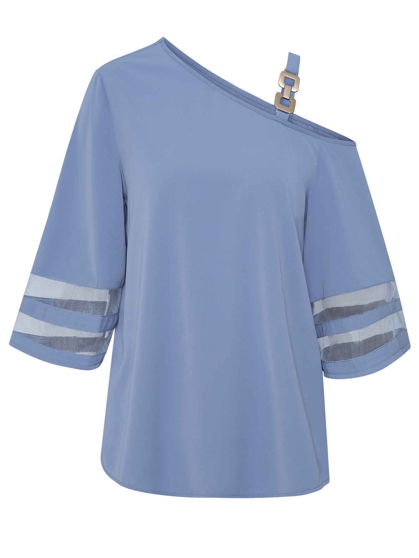 Western Chic One Shoulder Blouse