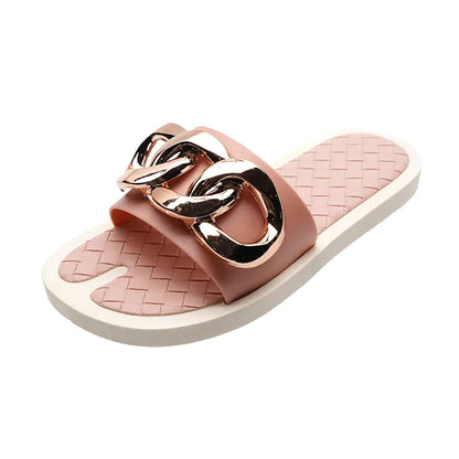 Fashion Metal Beach Sandals and Slippers