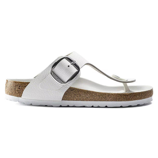 Birkenstock Gizeh Big Buckle Leather White - (Unisex & Standard Width)