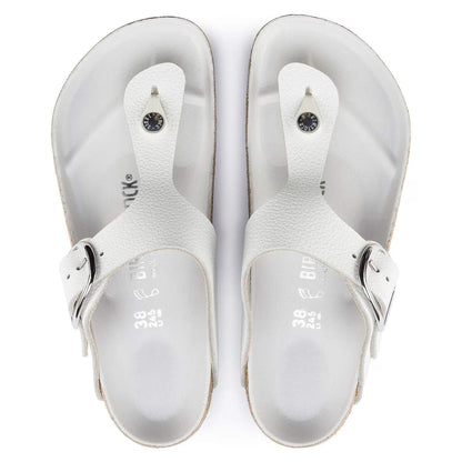 Birkenstock Gizeh Big Buckle Leather White - (Unisex & Standard Width)