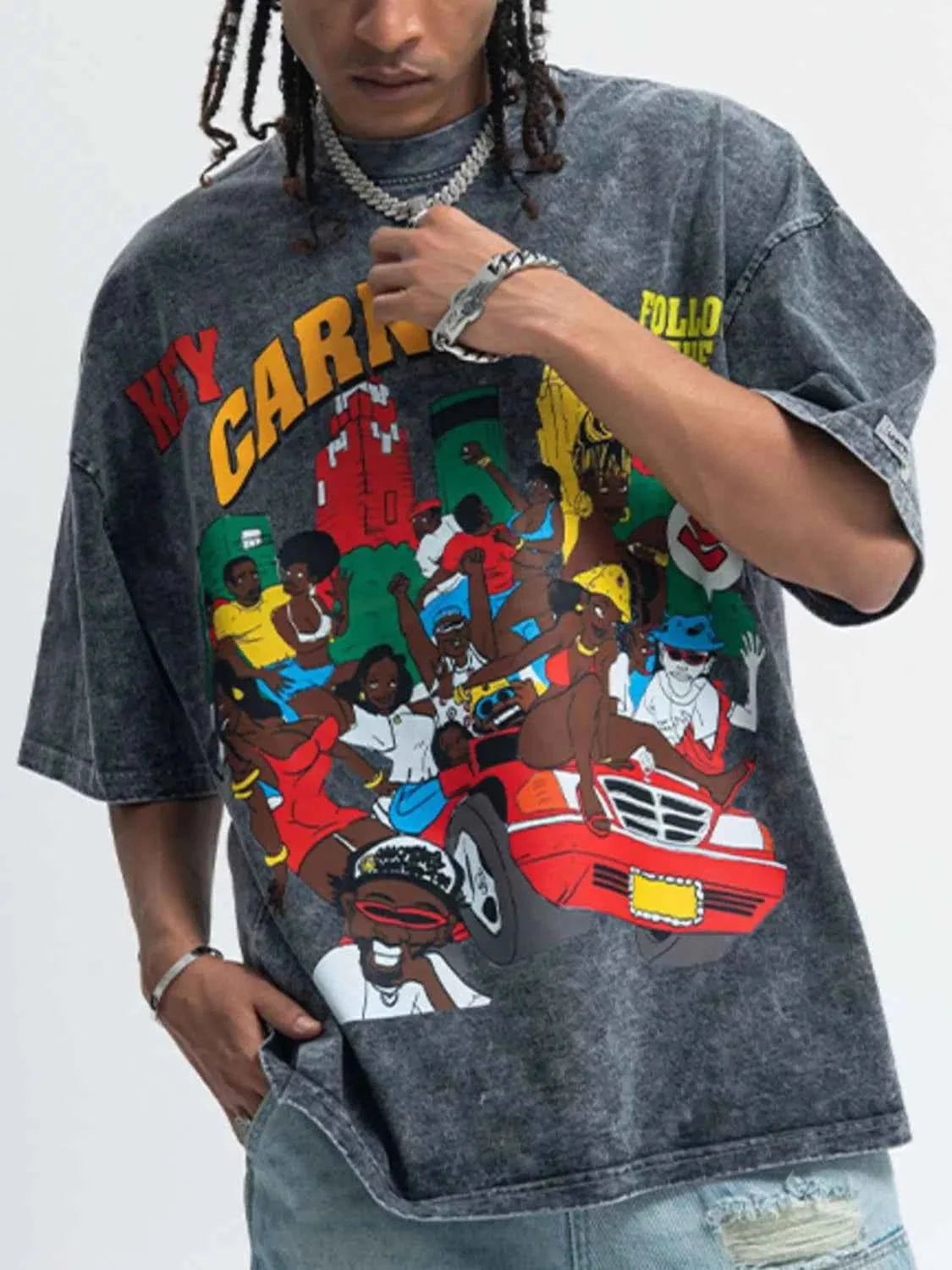 Men's Printed Half Sleeve Graphic T-Shirt