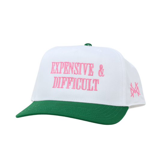 Expensive & Difficult Snapback Hat - Embroidered Trucker Cap