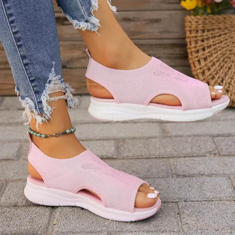 Women’s Orthopedic Mesh Slingback Sport Washable Sandals – Breathable Thick Sole Comfort Shoes