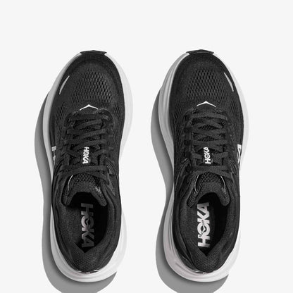 Hoka Bondi 9 Men Black White WIDE