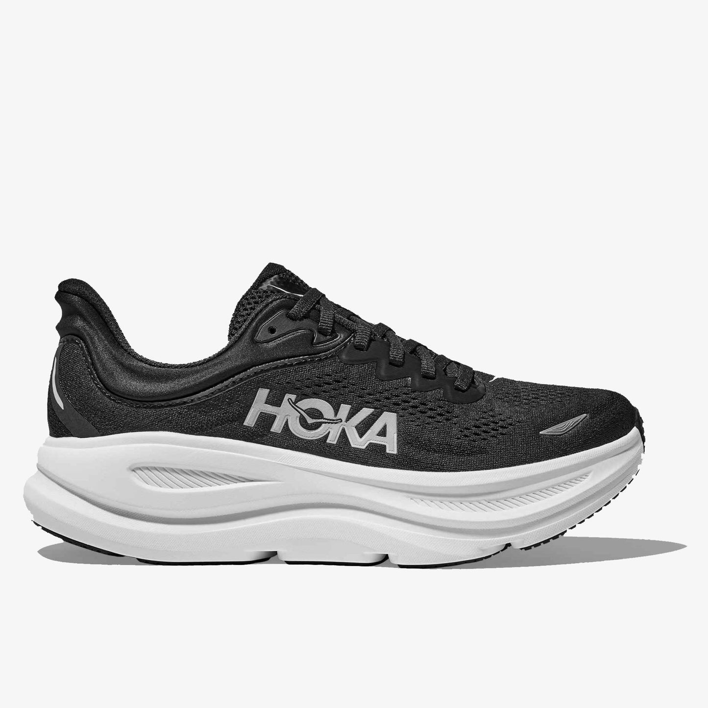 Hoka Bondi 9 Men Black White WIDE