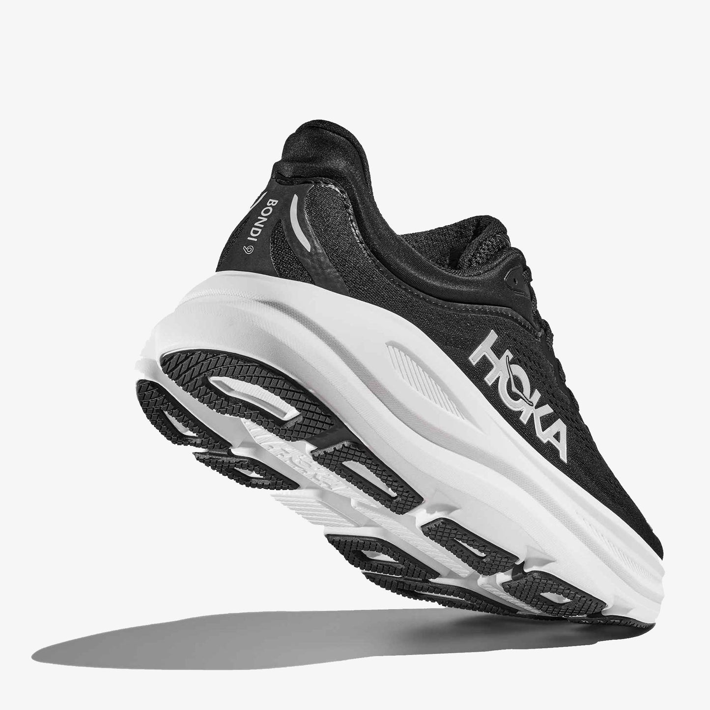 Hoka Bondi 9 Men Black White WIDE