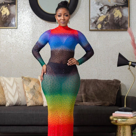 Summer Women Sexy Tight Fishtail Long Sleeve Women Dress