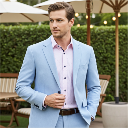 George Button-Up Shirt With Contrast Details // Pink // Contemporary Fit (Regular)