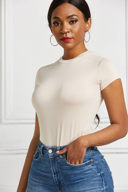 Ropa de mujer Camisa sexy de color sólido con parte inferior