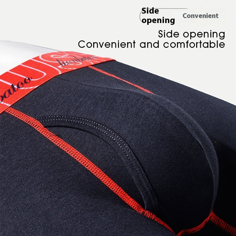 男士長腿內褲純棉加長防摩擦平角褲