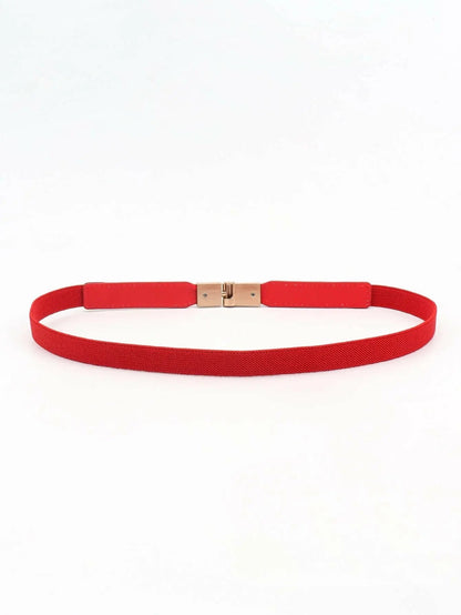 PU Elastic Skinny Belt