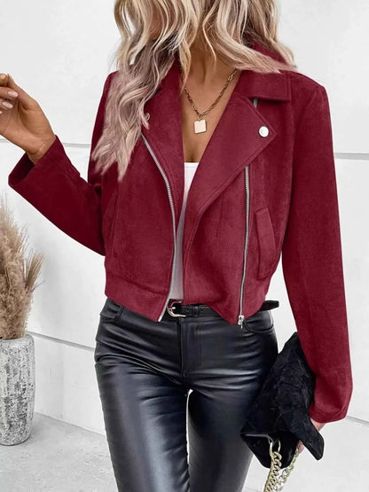 Zip Up Cropped Jacket