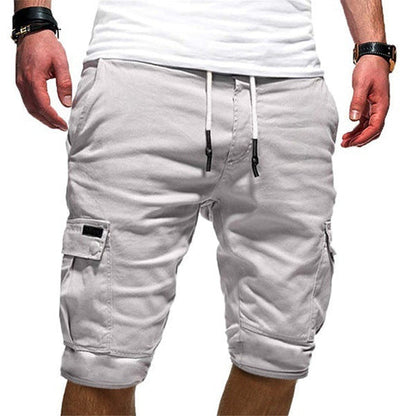 Pantalones cortos deportivos cargo casuales para hombre