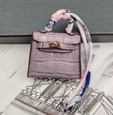 Bolso pequeño cuadrado con estampado de piedras retro para mujer