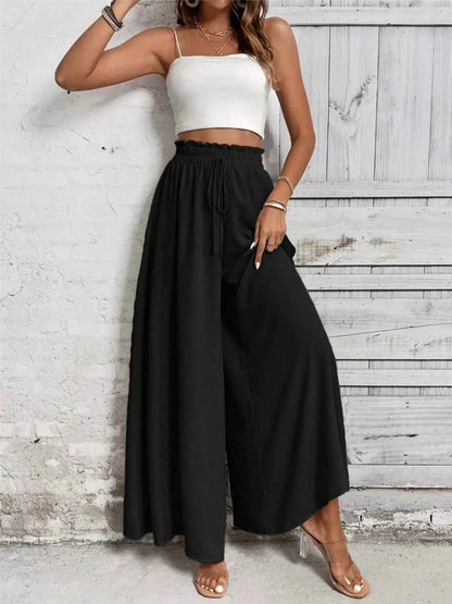 Frill Wide Leg Pants