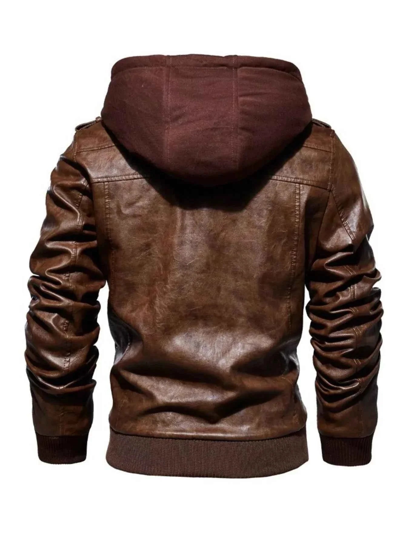 Men's Full Size Zip Up Drawstring Hooded Jacket Plus Size